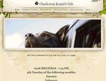 Tablet Screenshot of charlestonkennelclub.org